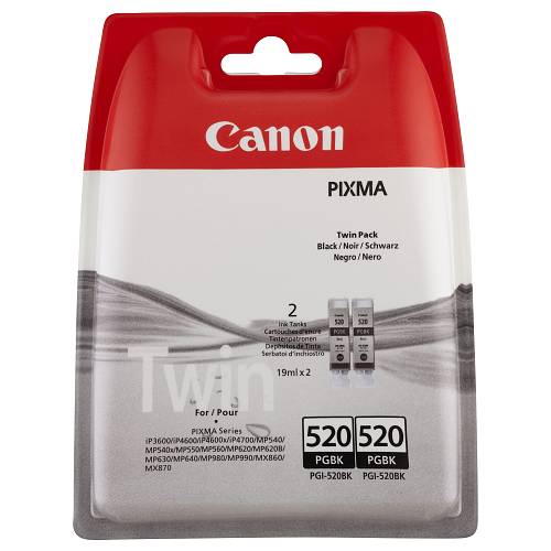 Canon PGI-520BK schwarz Twin Pack