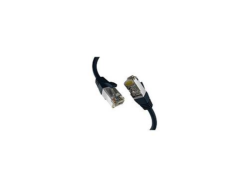 EFB-Elektronik - Patch cable - RJ-45 (M) to RJ-45 (M) - 3 m - 6.2 mm - S/FTP, PiMF - CAT 8.1 - booted, halogen-free, molded, stranded, anti-kink sleeve, 40 Gigabit ethernet - black