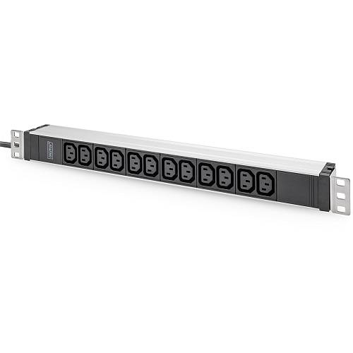 DIGITUS PDU 1U 12xC13 Ausgänge 230V/16A schwarz