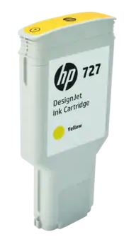 HP INK CARTRIDGE YELLOW, HP 727, 300ML, FOR DESIGNJETS T920, T930, T1500, T1530, T2500, T2530 SERIES