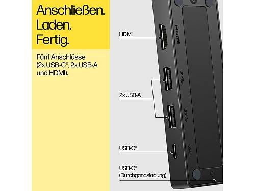 HP Notebook Dockingstation USB-C Travel Hub G3 86S97UT