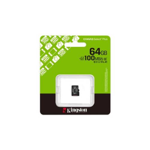 SD MicroSD Card  64GB Kingston SDXC Canvas+ Gen3 o.Adapter retail