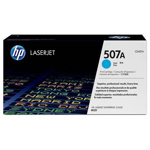 HP 507A , Cyan , original , LaserJet , toner cartridge (CE401A) , for LaserJet Enterprise MFP M575 , LaserJet Enterprise Flow MFP M575 , LaserJet Pro MFP M570