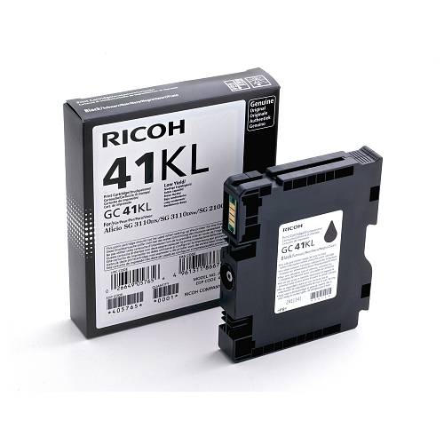 Ricoh GC 41KL , Low Yield , black , original , ink cartridge , for Nashuatec SG 2100; NRG SG 2100; Rex Rotary SG 2100; Ricoh SG 31XX, SG 7100