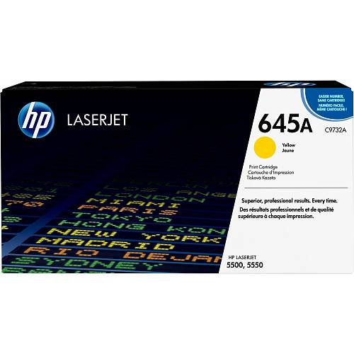 HP 645A original Colour LaserJet Toner cartridge C9732A yellow standard capacity 12.000 pages 1-pack
