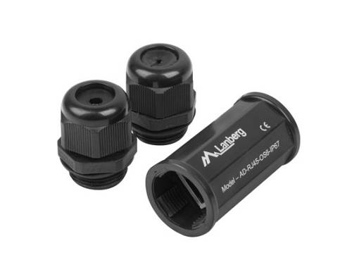 Lanberg RJ45 INLINE COUPLER CAT.6 FTP WATERPROOF IP67