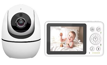 Bonoch BBM12 Portable Baby Monitor 3.2 and PT Camera with Audio