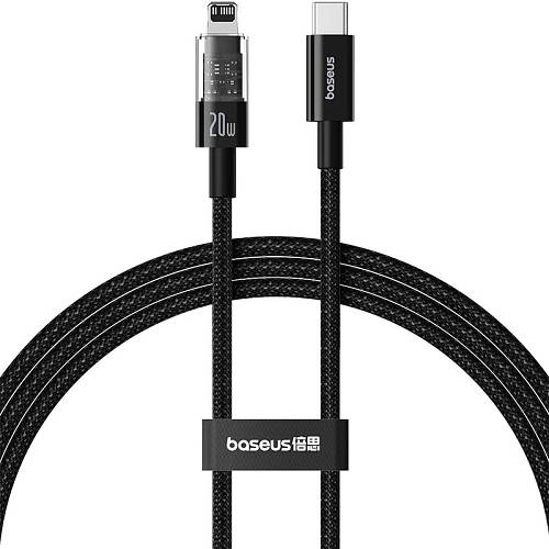 Baseus Cable Lightning to USB-C Gem Series 2.0m 20W Black