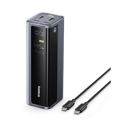 Baseus Powerbank 145W 20800mAh + Display EnerGeek GP12