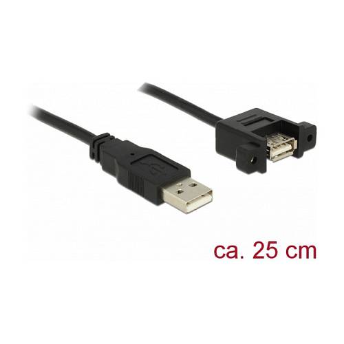 85462 0.25m USB A USB A Männlich Weiblich Schwarz USB Kabel
