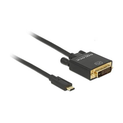 USB-C > DVI 24+1 (ST-ST) 2m 4K 30Hz DeLOCK Black