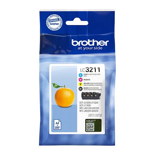 Brother Tinte LC-3211 Value Pack (BK/C/M/Y)