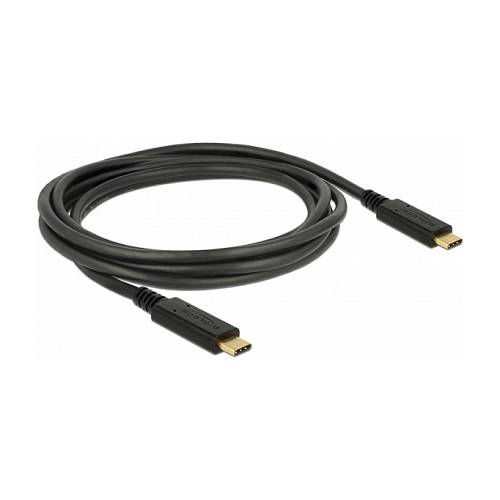 Delock 83668 USB Kabel 2 m USB C Männlich Schwarz