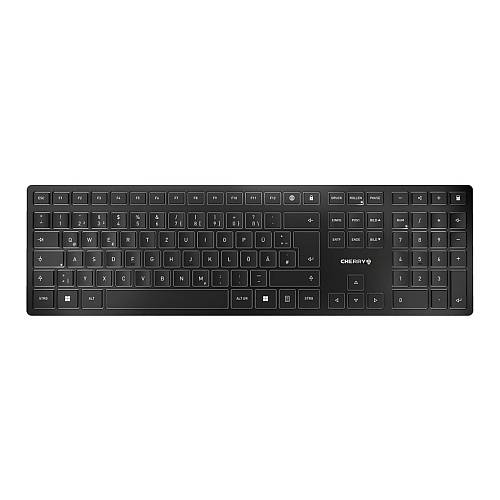 Cherry KW 9100 Slim - Tastatur Wireless Black QWERTZ DE
