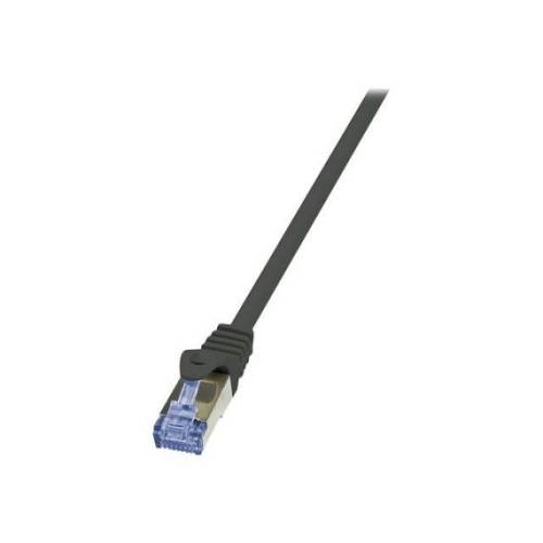 LogiLink PrimeLine , Patch cable , RJ-45 (M) to RJ-45 (M) , 7.5 m , SFTP, PiMF , CAT7 , halogen-free, molded, snagless , black