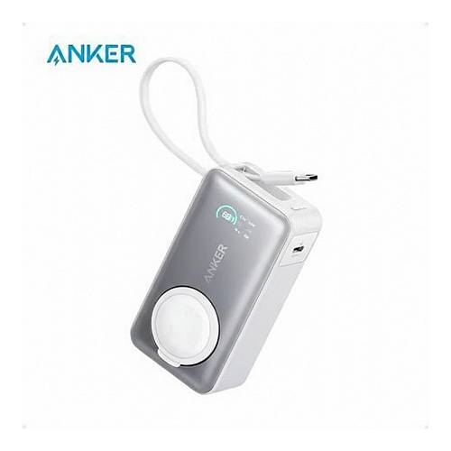 Anker MagGo - Powerbank - 10000 mAh - 35 Watt (24 pin USB-C) - wei