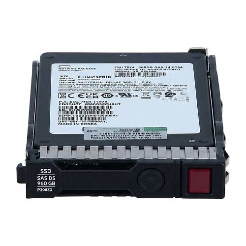 HPE , SSD , Read Intensive , 960 GB , hot-swap , 2.5" SFF , SATA 6Gb/s , Multi Vendor , with HPE Basic Carrier