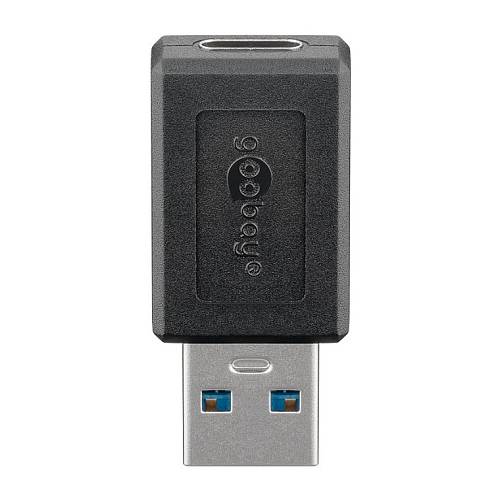 HUB Wentronic Goobay USB-A auf USB-C black