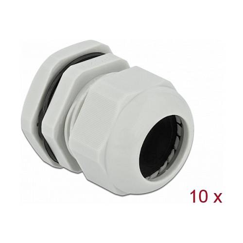 Delock Kabelverschraubung PG29 10 Stück grau