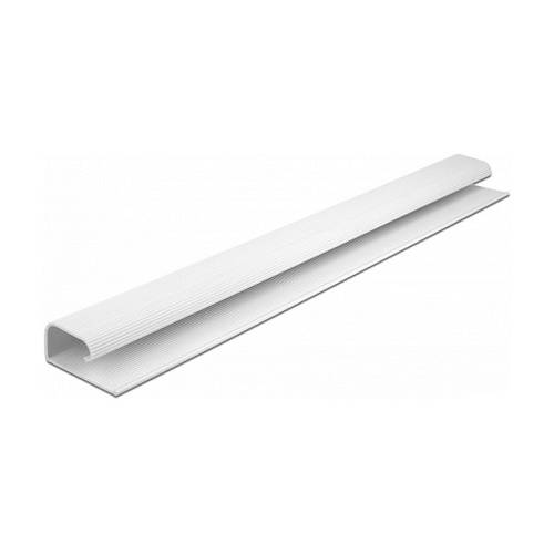 Delock Kabelkanal für Untertischmontage 57 x 25 mm - Länge 400 mm 2 Stück weiß