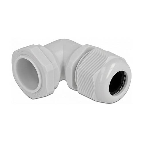 Delock Kabelverschraubung 90° gewinkelt PG21 grau