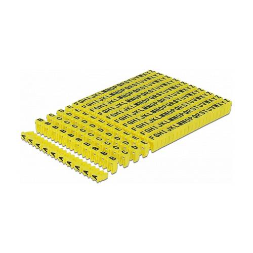 Delock Kabelmarker Clips A-Z gelb 260-teilig