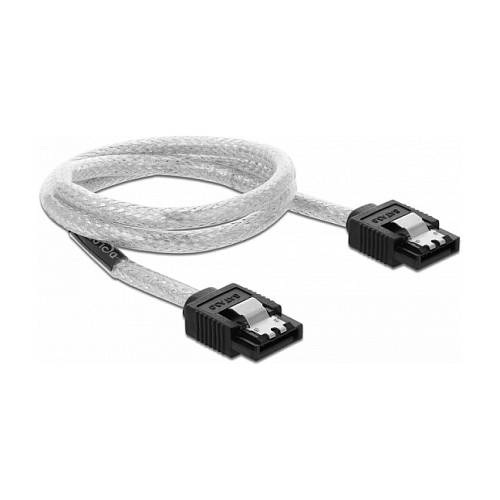 Delock SATA 6 Gb/s Kabel 50 cm transparent