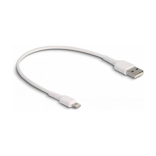 Delock USB Ladekabel für iPhone™. iPad™. iPod™ weiß 30 cm