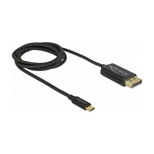 Delock USB Kabel Type-C zu DisplayPort (DP Alt Mode) 4K 60 Hz 1 m koaxial
