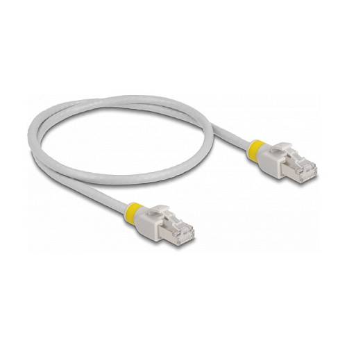 Delock Netzwerkkabel RJ45 Cat.6A S/FTP mit farbigen Clips 0.5 m