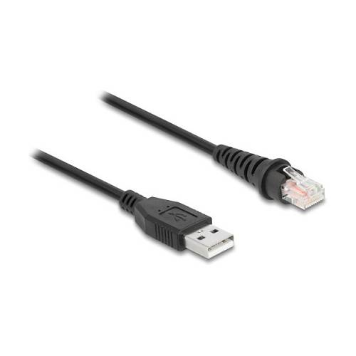 Delock RJ50 zu USB 2.0 Typ-A Barcodescanner Kabel 3 m