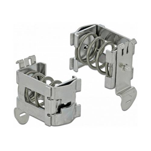 Delock Schirmklemme für Hutschiene - Kabeldurchmesser 10 - 20 mm