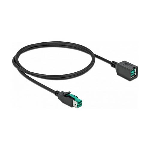 Delock PoweredUSB Verlängerungskabel 12 V 1 m