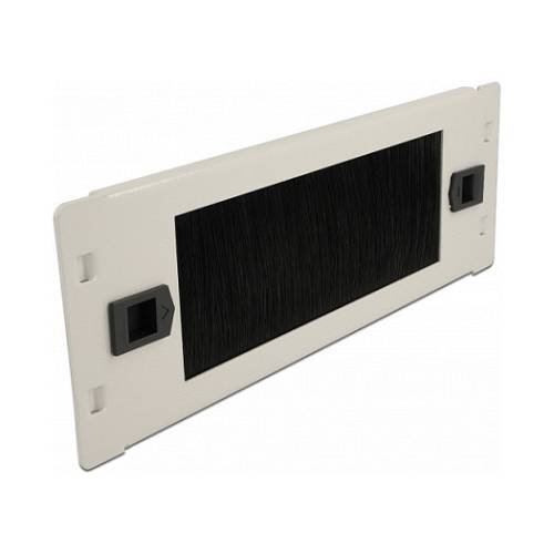 Delock 10? Kabelmanagement Bürstenleiste werkzeugfrei 2 HE grau