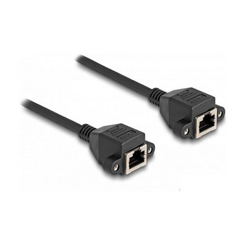 Delock RJ50 Verlängerungskabel Buchse zu Buchse S/FTP 3 m schwarz