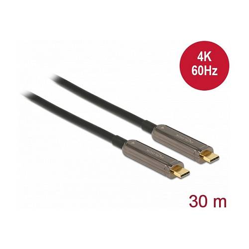 Delock Aktives Optisches USB-C™ Video Kabel 4K 60 Hz 30 m