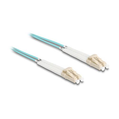 Delock LWL Kabel LC Duplex zu LC Duplex Multimode OM3 winkelbar 2 m