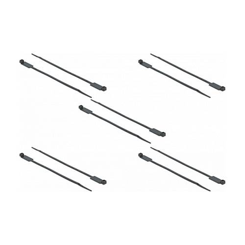 Delock Kabelbinder mit Beschriftungsfeld L 300 x B 4.8 mm schwarz 10 Stück