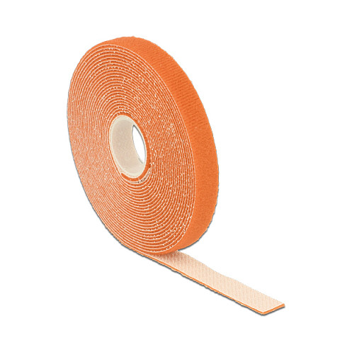 Delock Klettband auf Rolle L 5 m x B 13 mm orange