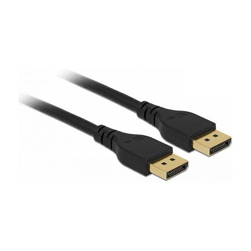 Delock DisplayPort Kabel 8K 60 Hz 1 m DP 8K zertifiziert ohne Einrastfunktion
