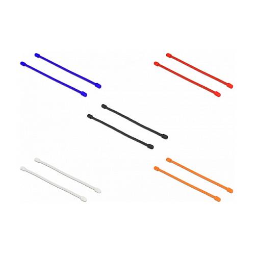Delock Kabelbinder biegsam L 80 x B 4 mm farbig sortiert Set 10 Stück