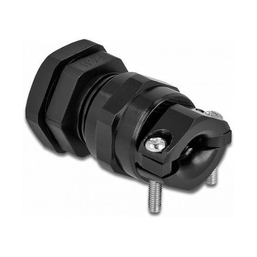 Delock Kabelverschraubung PG11 mit Zugentlastung und Biegeschutz schwarz