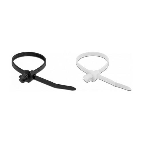 Delock Kabelbinder mit Lamellenfuß L 200 x B 4.8 mm 100 Stück