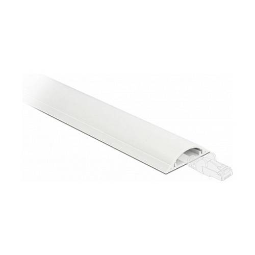 Delock Kabelkanal selbstklebend 30 x 8 mm - Länge 1 m weiß