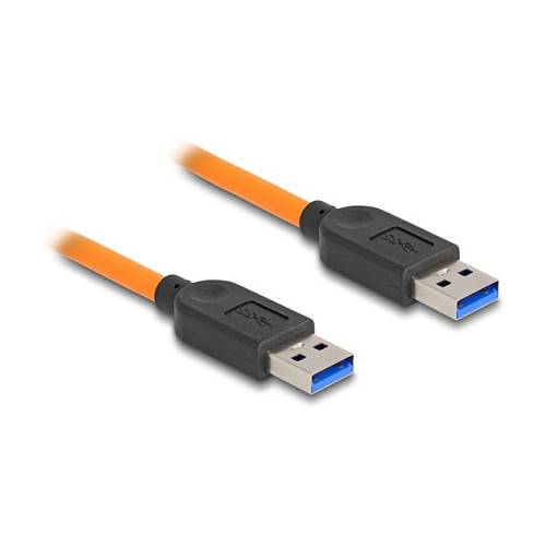 Delock USB 5 Gbps Kabel USB Typ-A Stecker zu USB Typ-A Stecker für Tethered Shooting 1 m orange