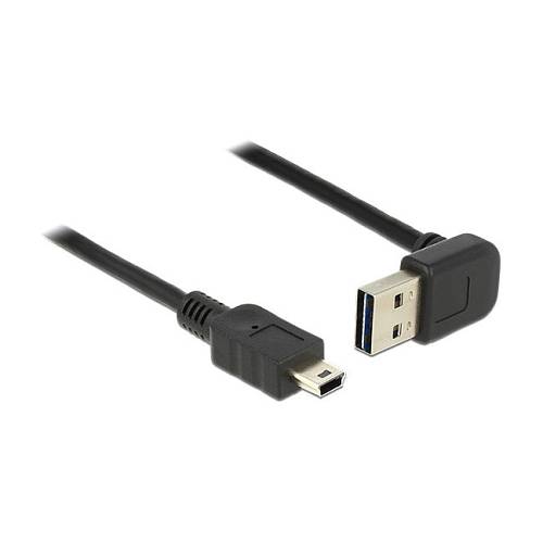 Delock Kabel EASY-USB 2.0 Typ-A Stecker gewinkelt oben / unten > USB 2.0 Typ Mini-B Stecker 0.5 m
