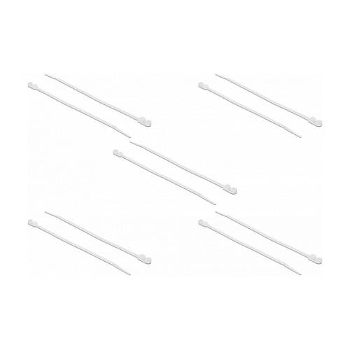 Delock Kabelbinder mit Befestigungsöse L 300 x B 4.8 mm weiß 10 Stück