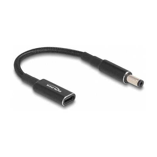 Delock Adapterkabel für Notebook Ladekabel USB Type-C™ Buchse zu 5.5 x 2.1 mm Stecker 15 cm