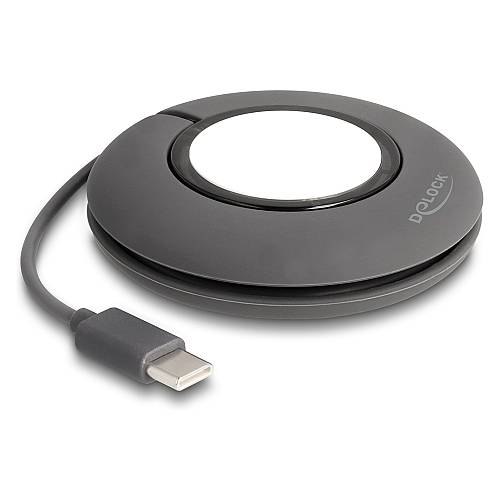 Delock USB Type-C™ Aufrollladekabel für Apple Watch 1 m grau magnetisch