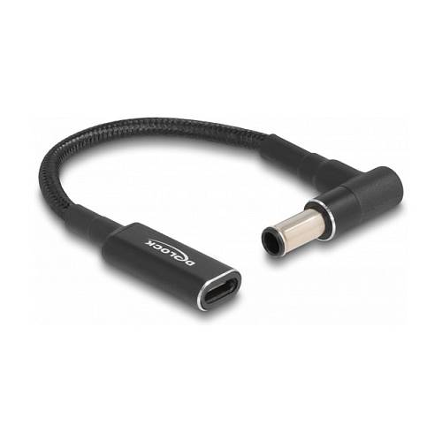 Delock Adapterkabel für Notebook Ladekabel USB Type-C™ Buchse zu Sony 6.0 x 4.3 mm Stecker 90° gewinkelt 15 cm